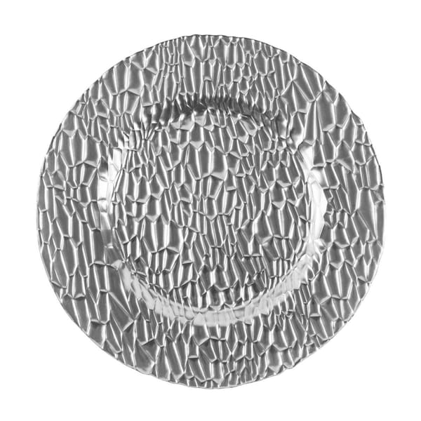 Comida 13 in. Frankford Charger Plates, Silver - Set of 4 CO2535376 - main